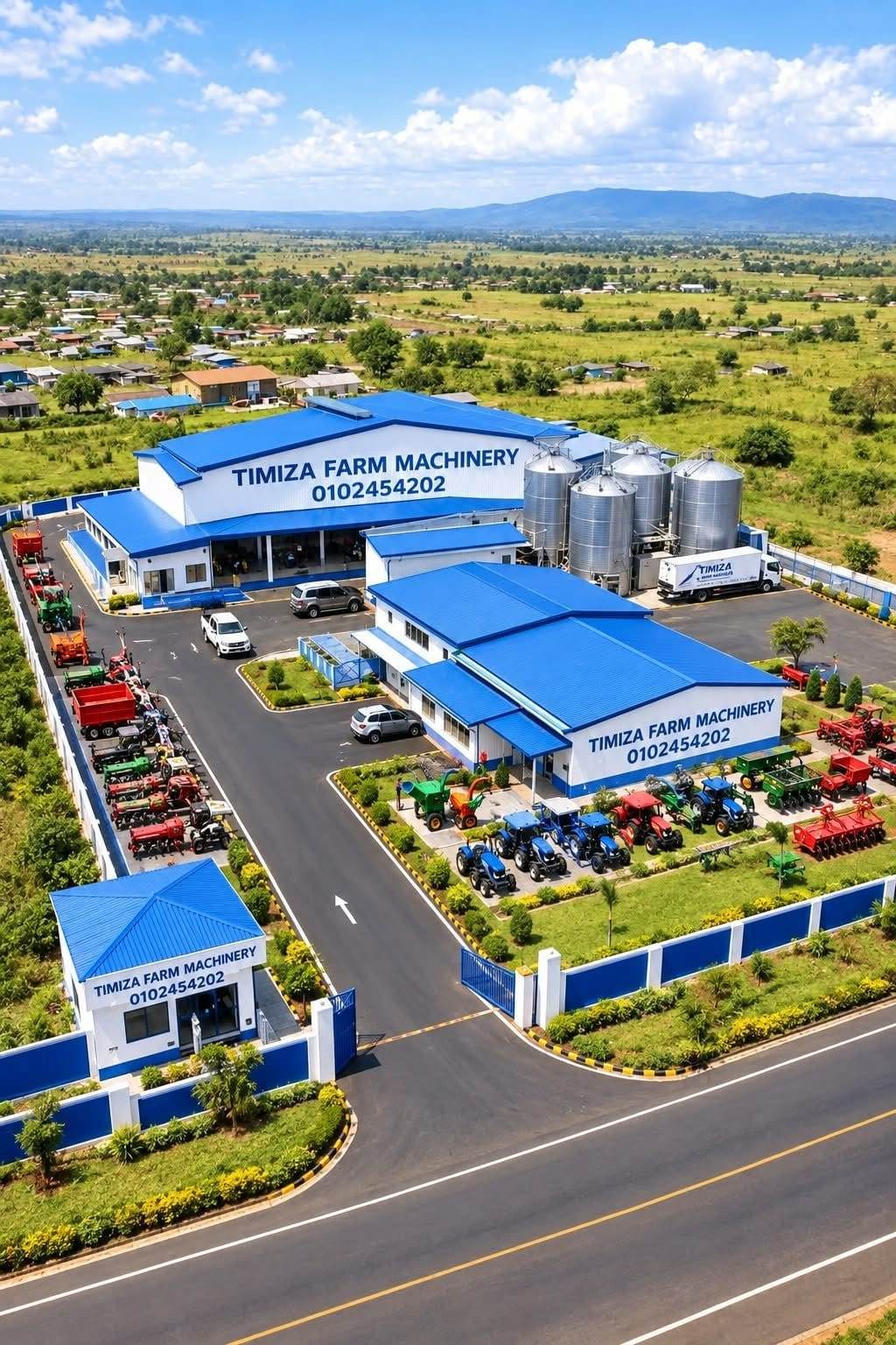 Timiza Farm Machinery yard and machines