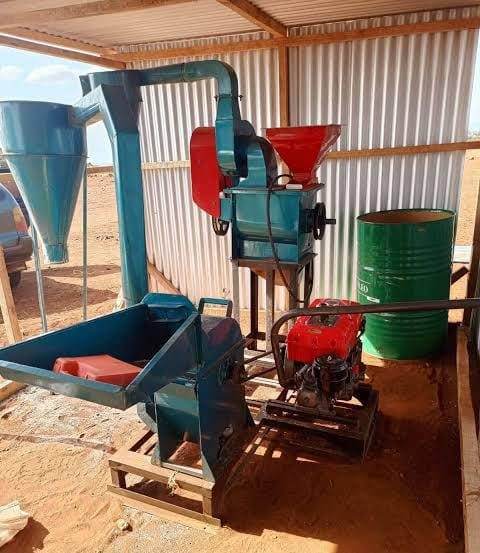 Grade 1 Posho Mill Set on 1 Stand (10HP Diesel Engine)