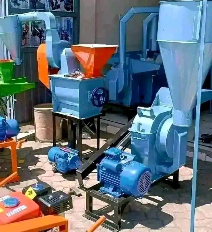 Grade 1 Posho Mill Set on 2 Stand (7.5HP + 5HP Motor)